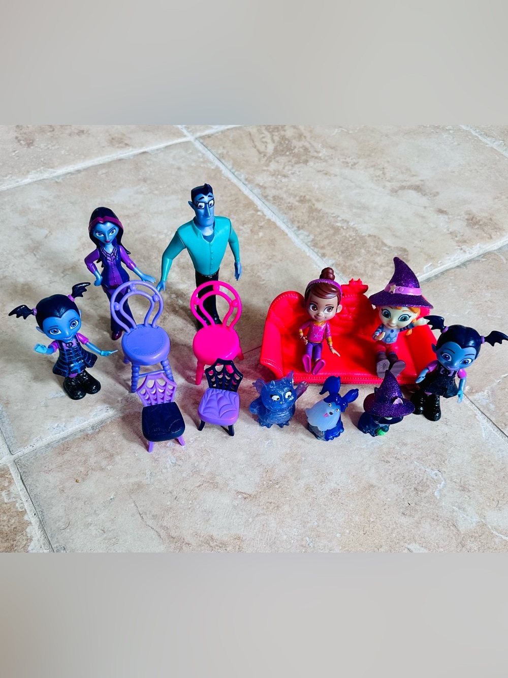 Disney Junior Vampirina Playset Lot Figures & Furniture Gregoria Oxana Boris Etc